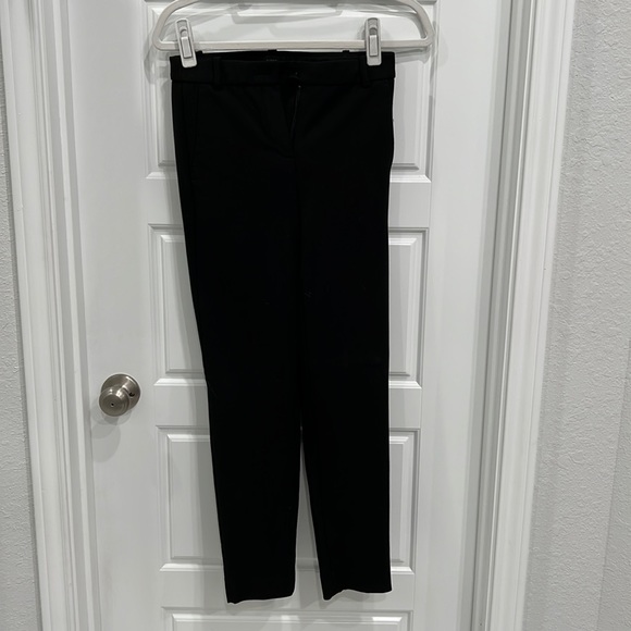 High rise black trousers